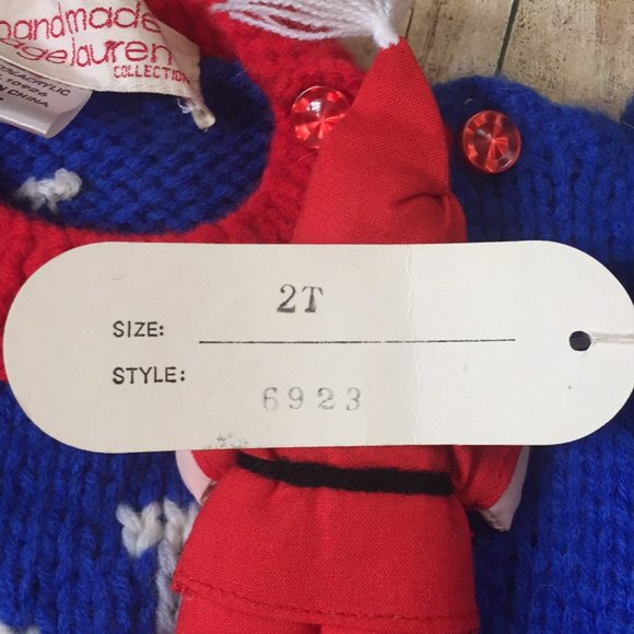 Vintage Knit Kids 2T Long Sleeve Christmas Sweater - Picture 7 of 8